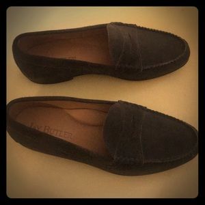 J. Crew Jay Butler olive suede loafers size US11